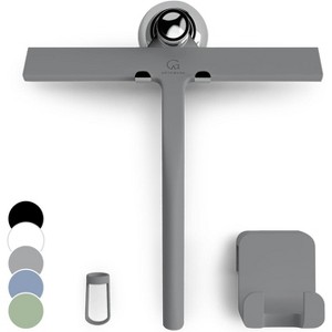 Shower Squeegee for Glass Doors, 11 Inch Silicone Window and Bathroom Cleaning Squeegee with Modern Design - 1 of 4