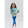 Disney Frozen Princess Moana Little Mermaid Floral Girls T-Shirt and Leggings Outfit Set Toddler - 2 of 4