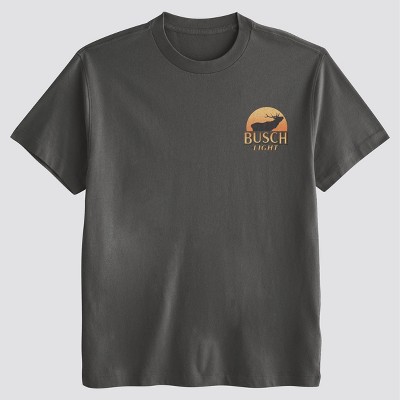 Men's Busch Light T-Shirt - Dark Gray