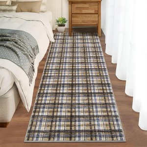 Area Rug Washable Rug Runner 2x6 Non Slip - Machine Washable Low Pile Stain Resistant for Bathroom, Kitchen, Hallway & Laundry - 1 of 4