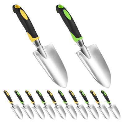 Unique Bargains Durable Aluminum Alloy Ergonomic Handles 12 Piece Set Garden Tool Set Yellow/Green 12 Pcs