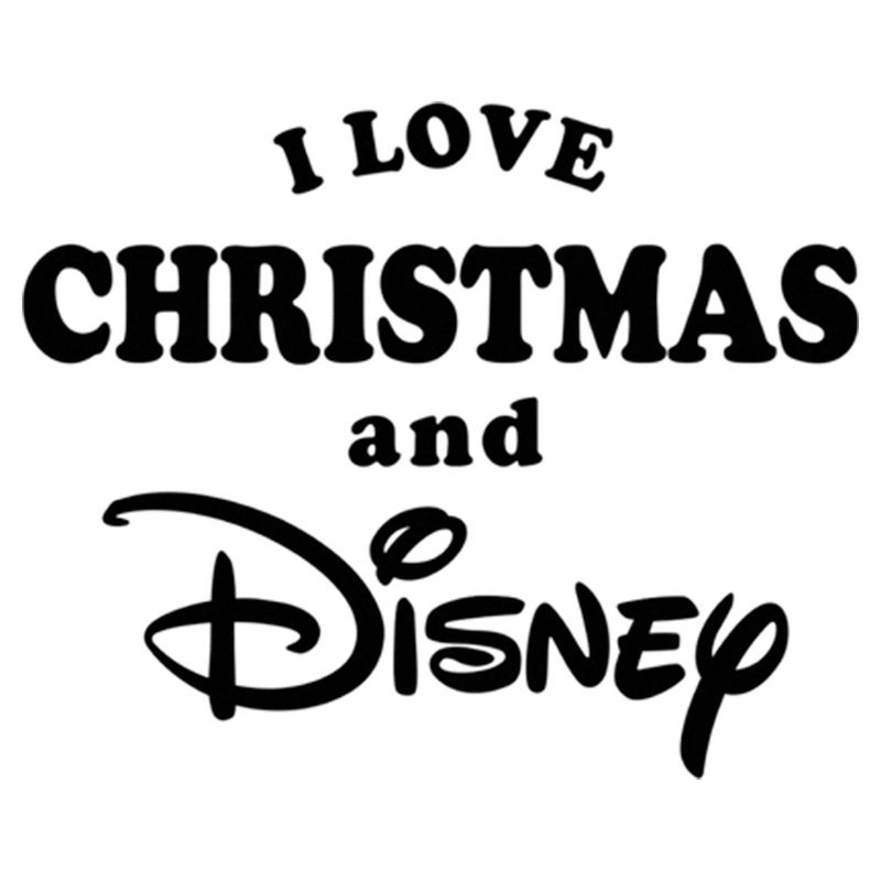 Men's Disney I Love Christmas Logo T-Shirt, 2 of 6