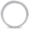 EVERLY JEWELRY | Sterling Silver 1/8 CT TW Black Diamond Wedding Band Black Rhodium Plated - 3 of 4