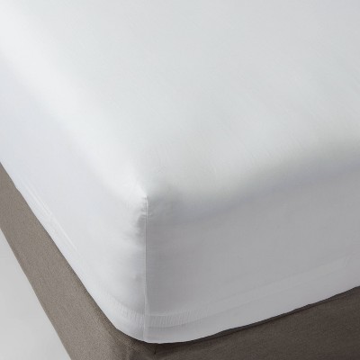 300 Thread Count Organic Cotton Percale White 3 Piece Twin Xl Bed Sheet Set  By Bare Home : Target