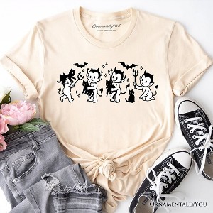 Halloween Devils and Cats T-Shirt, Scary Season Tee | OrnamentallyYou - 1 of 4