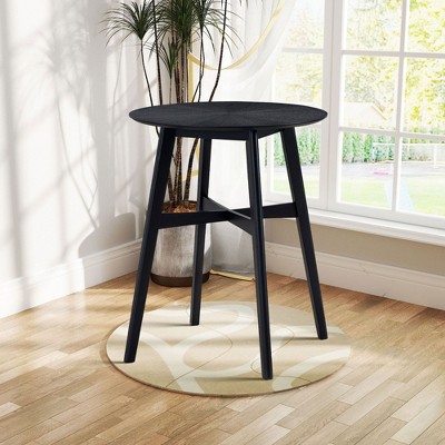 NicBex Round Dining Table Kitchen Table Bar Table Wooden High Top Table for Dining Room, Restaurant, Pub