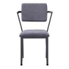 Metal Dining Chair with Open Back, Padded Seat Cushion and Sturdy Construction (Set of 2) for Living Room - 2 of 4