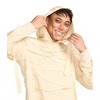 Mens Halloween Mummy Costume for Men - Mens White Mummy Jumpsuit Costume for Halloween - 3 of 4
