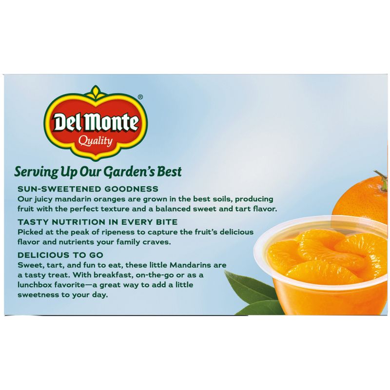 Del Monte Mandarin Oranges Fruit Cups, 3 of 9