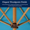 Best Choice Products 10ft Outdoor Woodgrain Pattern Steel Market Patio Umbrella w/ Crank, Tilt - 3 of 4