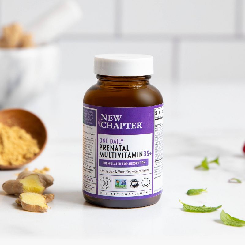 New Chapter Women&#39;s 35+ Daily Prenatal Multivitamins with Methylfolate + Choline - 30 ct, 3 of 9