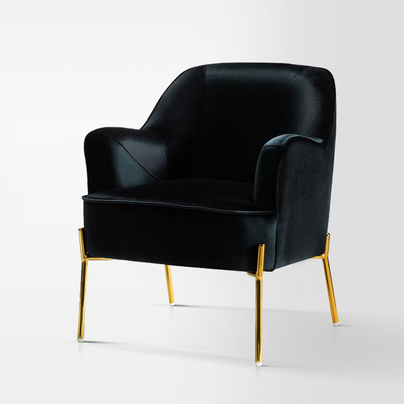 Odo Upholstered Accent Chair Velvet Comfy Living Room  Arm Chair | Karat Home, 1 of 14