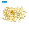 Unique Bargains Metal Bulk Elegant DIY Crafts Jewelry Making Initial Pendants 50 Pcs - 3 of 4