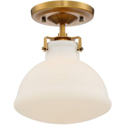 Possini Euro Design Lantico Modern Ceiling Light Semi Flush Mount Fixture  17 Wide Gold 3-Light Clear Glass for Bedroom Kitchen Living Room Hallway 