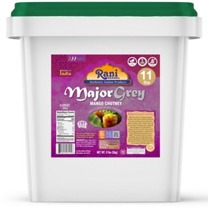 Major Grey Mango Chutney - 176oz (11lbs) 5kg - Rani Brand Authentic Indian Products - 1 of 4