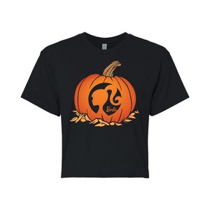 Women's - Barbie - Pumpkin Logo Cropped Graphic T-Shirt - 1 of 4