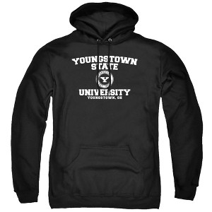 Youngstown State University Official Circle Logo Adult Pull-Over Hoodie, Black - 1 of 4