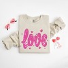 Simply Sage Market Women's Graphic Sweatshirt Love Pink Bling - 3 of 3
