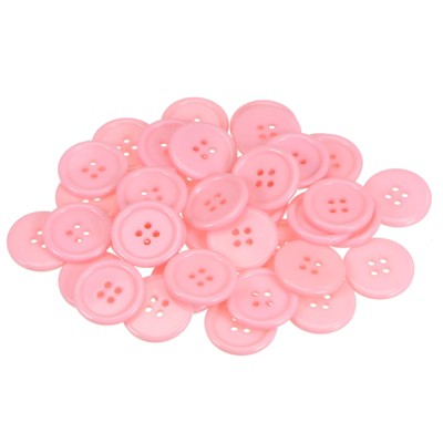 Unique Bargains Resin DIY Craft Flat 4-Hole Sewing Buttons 100 Pcs
