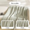 Amelie Home Chenille Knit Throw Blanket, Striped Cozy Decorative Throw for Sofa, Bed & Living Room - 2 of 4