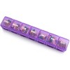 Sukuos XL Pill Box, Case w/Clear Lid, Arthritis-Friendly, BPA-Free, Easy-Clean - 3 of 4