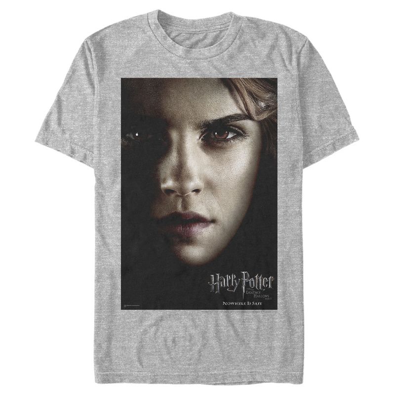 Men's Harry Potter Deathly Hallows Hermione Character Poster T-Shirt, 1 of 5