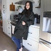 Catalonia Women Fleece Hoodie Sweatshirt Dress, Casual Snuggle Wearable Blanket Pullover Sweater with Kangaroo Pocket, Warm and Soft, Gift for Women - 2 of 4