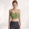 Anna-Kaci Active Women's Longline Sports Bra with Spaghetti Straps and Scoop Neck for Light Support Yoga and Lounge - 2 of 4