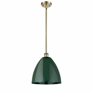 Plymouth Dome - 1 Light Stem Hung Pendant In Industrial Style-12.75 Inches Tall and 12 Inches Wide - 1 of 1