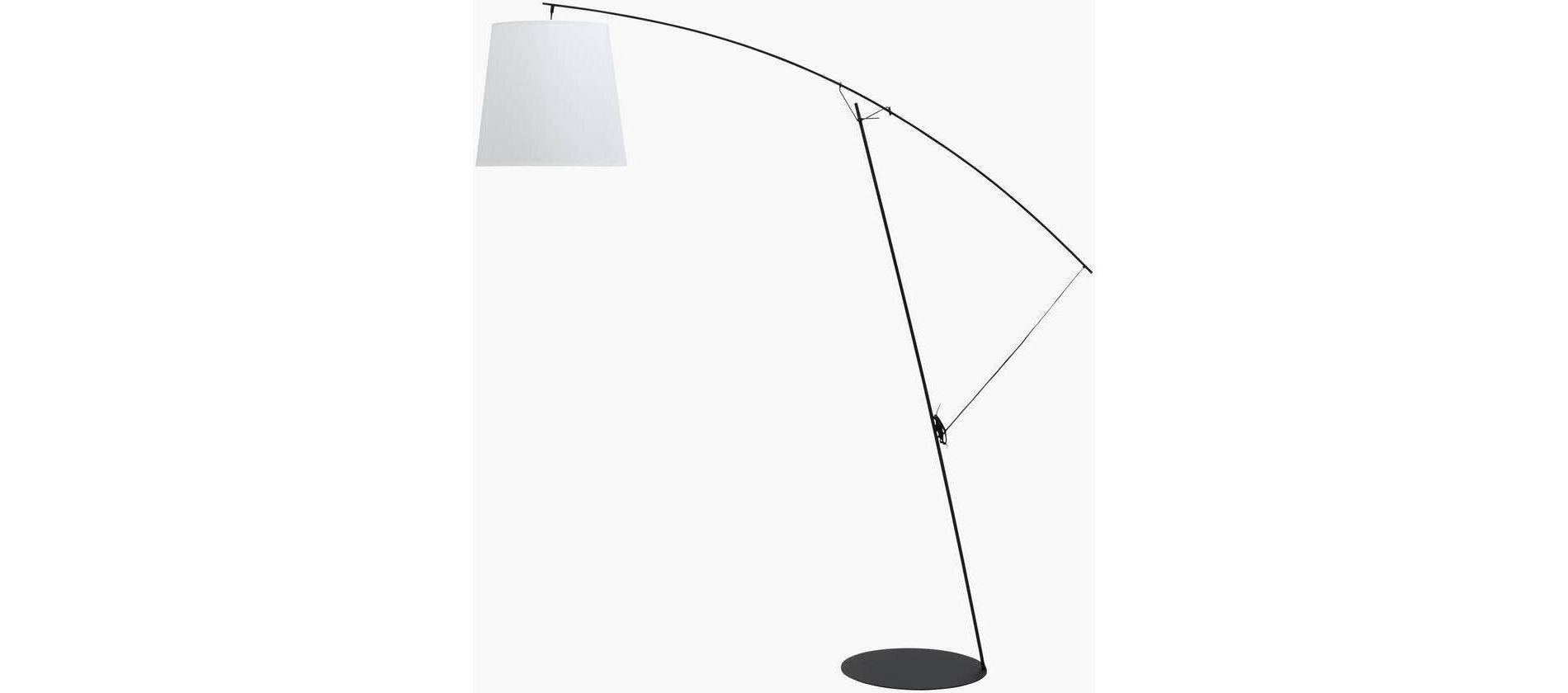 Livabliss Tingo 84"H x 79"W x 20"D Modern Black Floor Lamps