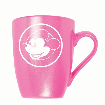 Elanze Designs Steamboat Willie Face 10 ounce New Bone China Coffee Tea Cup Mug, Princess Pink