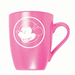 Elanze Designs Steamboat Willie Face 10 ounce New Bone China Coffee Tea Cup Mug, Princess Pink - 1 of 4