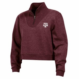 NCAA Texas A&M Aggies Women's Quarter Zipped Sweatshirt - 1 of 3