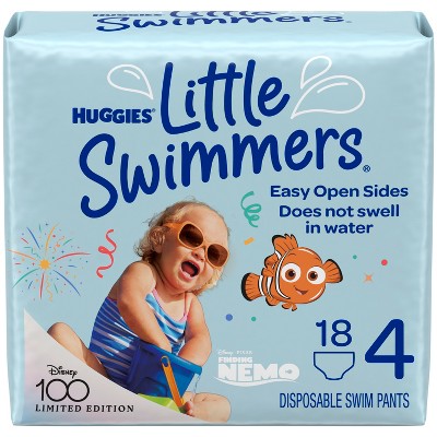 Image of Huggies Little Swimmers Baby Swim Disposable Diapers Size 4 - M - 18ct