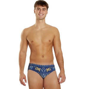 Sporti Granny Sweater Hanukkah Brief Swimsuit (26-40) - 1 of 4