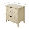 HDZNVF 3 Drawer Embossed Dressers, Suitable for Bedroom, Living Room, Study - 3 of 4