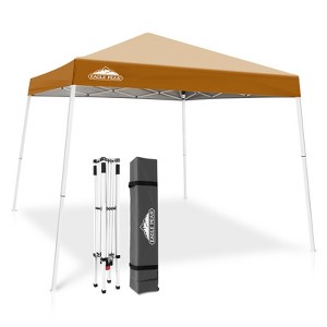 EAGLE PEAK Slant Leg Pop-up Canopy Tent Easy One Person Setup Instant Outdoor Beach Canopy Folding Portable Sports Shelter - 1 of 4