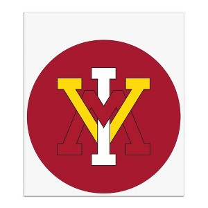 Virginia Military Institute Primary Logo Automotive Car Window Locker Circle Bumper Sticker - 1 of 4