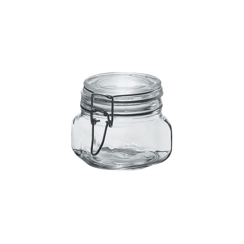 Amici Home Glass Hermetic Preserving Canning Jar Italian Made, Food Storage Jars with Airtight Clamp Seal Lids, Kitchen Canisters, 1 of 4