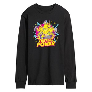 Men's - Teenage Mutant Ninja Turtles - Turtle Power 90s Long Sleeve Graphic T-Shirt - 1 of 4