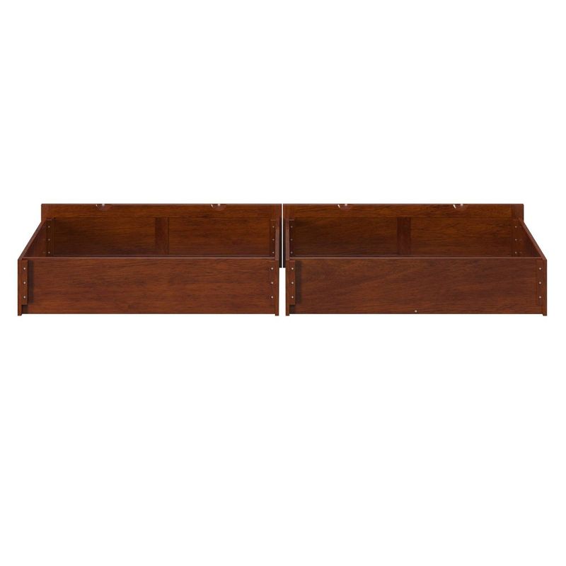 Set of 2 Queen/King/Twin XL Drawers Walnut - AFI, 6 of 8