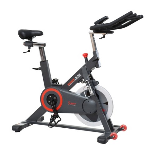 Sunny Health Fitness Premium Indoor Cycling Smart Stationary Bike with Exclusive SunnyFit App Black