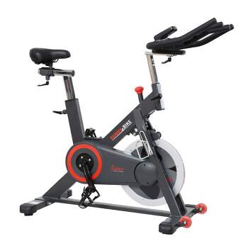 Sunny Health & Fitness Premium Indoor Cycling Smart Stationary Bike with Exclusive SunnyFit App - Black