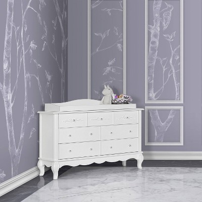 changing table with drawers and shelves