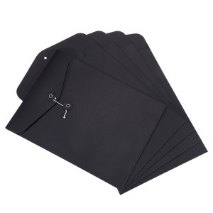 Unique Bargains Office String A4 Document Organizer Holder File Letter Folders - 1 of 4