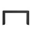 HDZNVF Elegant Console Table, Fireplace Design,Simple and Functional with High Quality Wood Veneer Top, Black - 4 of 4