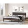 NicBex King Size Metal Bed Frame with Wood Headboard and Footboard for Adults/Boys/Girls - 2 of 4