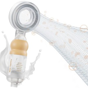Vitamin C & Aromatherapy Skincare Spa Shower Head with Handheld, Pink Filtered Showerhead for Hard Water - 1 of 4