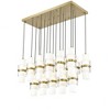 Cayden 17-Light Modern Chandelier - Dimmable, Damp Rated, 42" Linear Design - 3 of 4