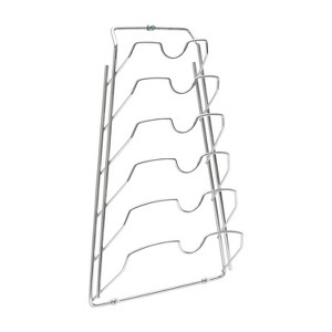 Organize It All Lid Rack Holder: Steel Kitchen Rack, Under Cabinet Mount, Silver, 15.75" H x 18.11" D x 12.01" W - 1 of 4